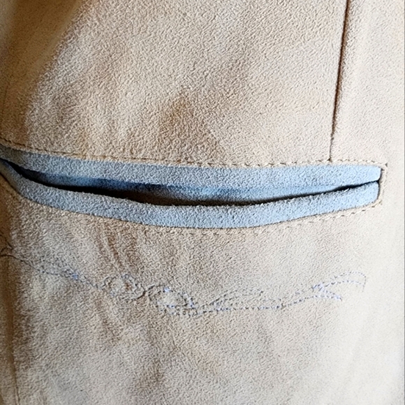 NEW Vintage Livingston Williams Lambskin Suede Women Handcraft Western Cut Coat - Picture 7 of 15